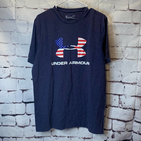 Under Armour Shirts Under Armour Mens Patriotic Heatgear Tshirt Medium Poshmark